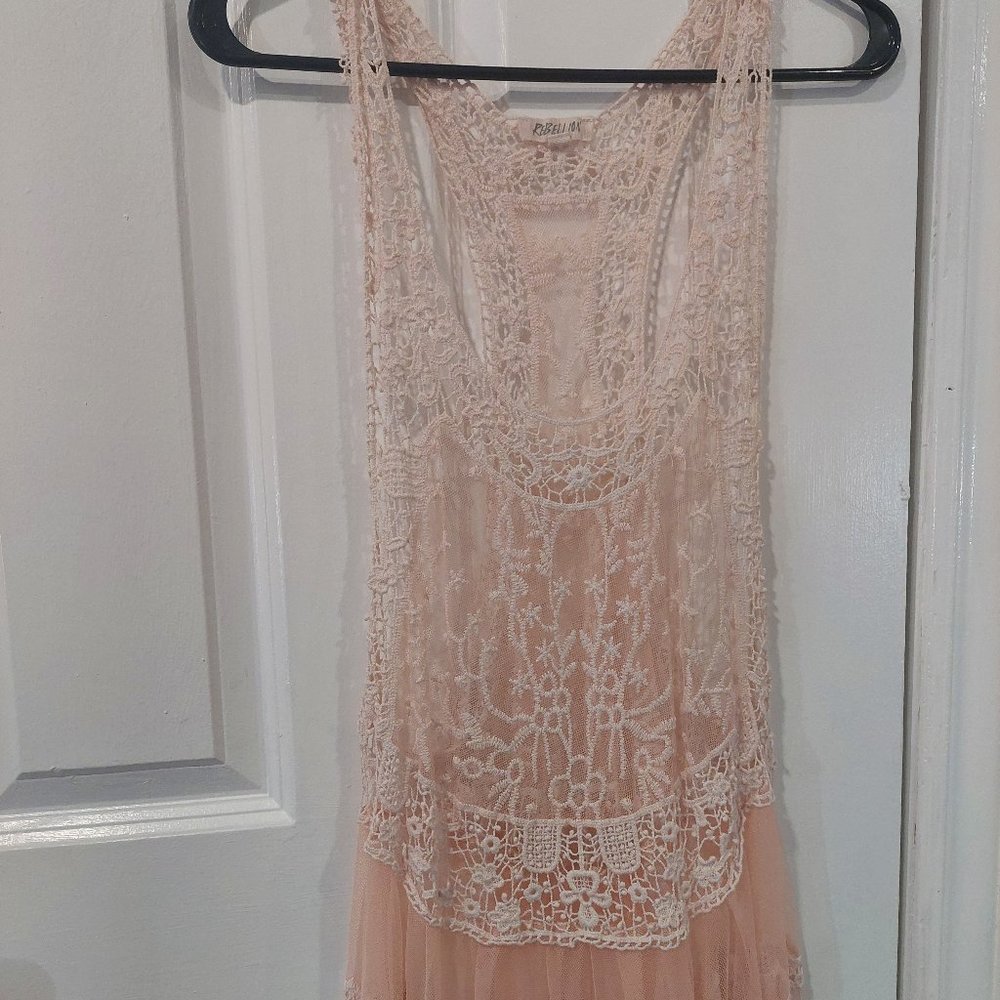 Lace tank top